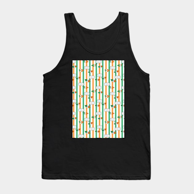 kiss me im irish-ish stripe Tank Top by B0red